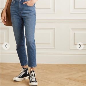 MADEWELL High rise Slim Crop Boy Jean
